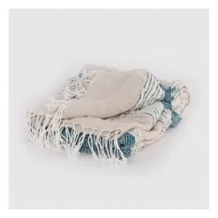 Teal And Natural Colorblock Chevron Throw-Kirkland's Home Best