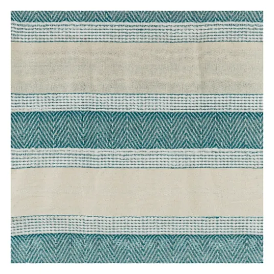 Teal And Natural Colorblock Chevron Throw-Kirkland's Home Best
