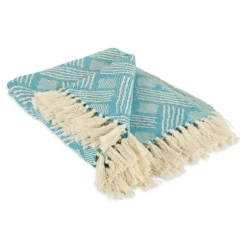 Teal Basket Weave Throw-Kirkland's Home Best Sale