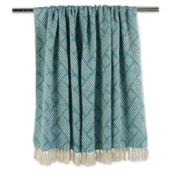 Teal Basket Weave Throw-Kirkland's Home Best Sale