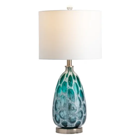 Teal Blue And Nickel Table Lamp-Kirkland's Home Discount