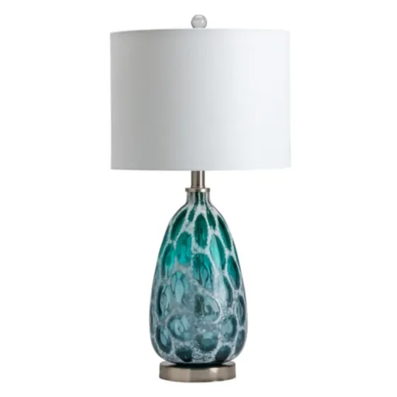 Teal Blue And Nickel Table Lamp-Kirkland's Home Discount
