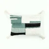 Teal Braided Color Block Lumbar Pillow-Kirkland's Home Cheap