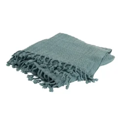 Teal Cable Knit Tassel Throw-Kirkland's Home Best Sale
