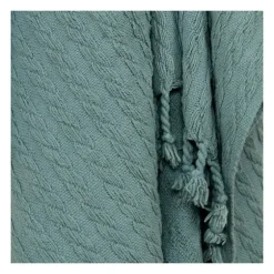 Teal Cable Knit Tassel Throw-Kirkland's Home Best Sale