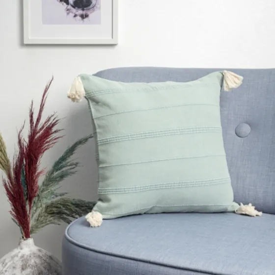 Teal Dobby Loomed Pillow-Kirkland's Home Shop