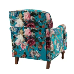 Teal Floral Classic Accent Chair-Kirkland's Home Cheap