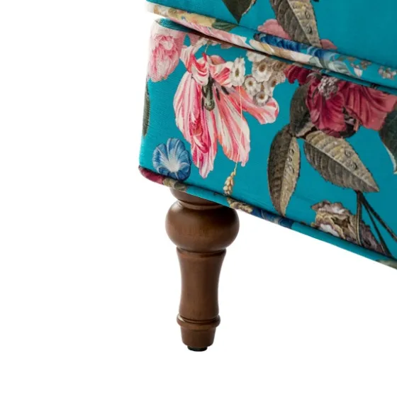Teal Floral Classic Accent Chair-Kirkland's Home Cheap
