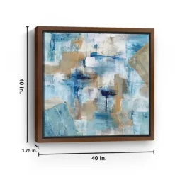 Teal Infusion Framed Canvas Art Print-Kirkland's Home Sale