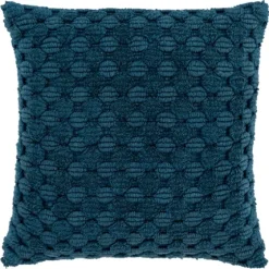 Teal Looped Cotton Throw Pillow-Kirkland's Home Cheap
