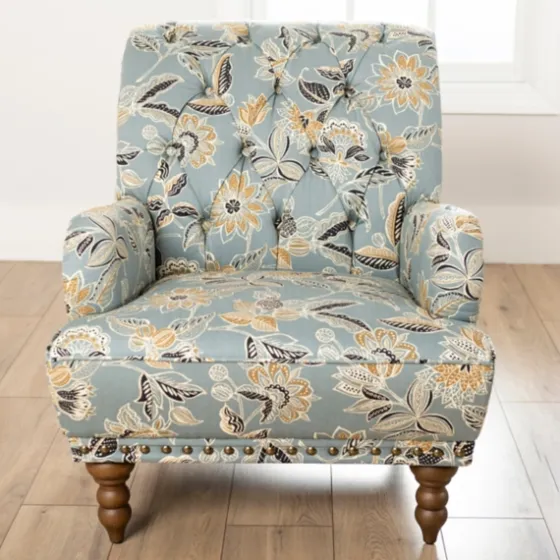 Teal Rebecca Tufted Accent Chair-Kirkland's Home Outlet