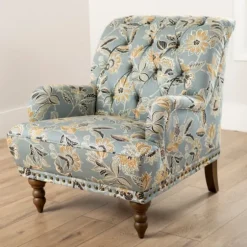 Teal Rebecca Tufted Accent Chair-Kirkland's Home Outlet