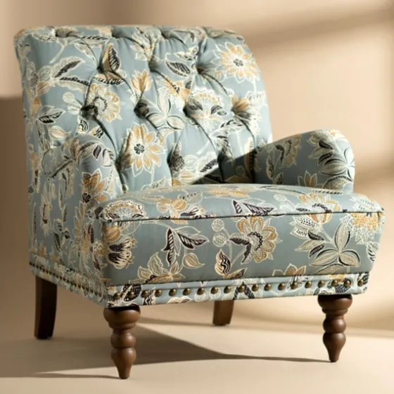 Teal Rebecca Tufted Accent Chair-Kirkland's Home Outlet