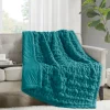 Teal Ruched Faux Fur Throw-Kirkland's Home Flash Sale
