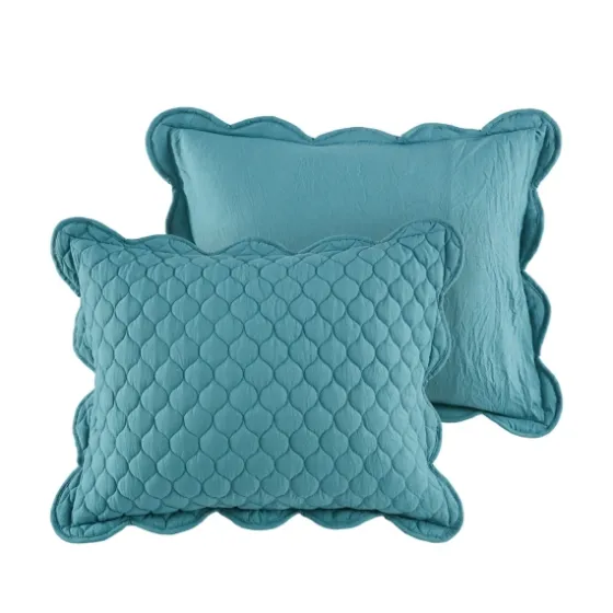 Teal Scalloped Crinkle 3-Pc. Full/Queen Quilt Set-Kirkland's Home Store
