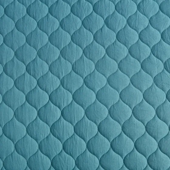 Teal Scalloped Crinkle 3-Pc. Full/Queen Quilt Set-Kirkland's Home Store