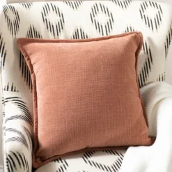 Terracotta Chenille Throw Pillow-Kirkland's Home Cheap