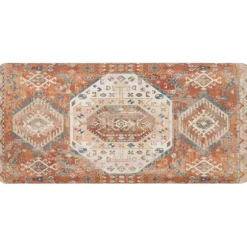 Terracotta Medallion Cushioned Kitchen Mat-Kirkland's Home Fashion