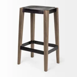 Terry Metal And Wood Cross Braced Bar Stool-Kirkland's Home Online