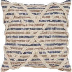 Textured Blue Stripe Pillow-Kirkland's Home Best Sale