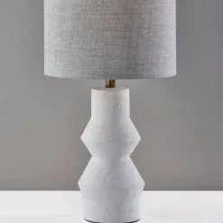 Textured Ceramic Geometric Table Lamp-Kirkland's Home Best Sale