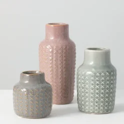 Textured Ceramic Vases, Set Of 3-Kirkland's Home Cheap