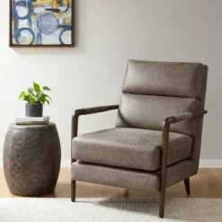 Textured Faux Leather Accent Chair-Kirkland's Home Sale