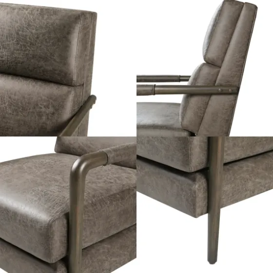 Textured Faux Leather Accent Chair-Kirkland's Home Sale