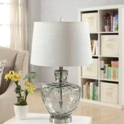 Textured Glass And Metal Jug Table Lamp-Kirkland's Home Sale