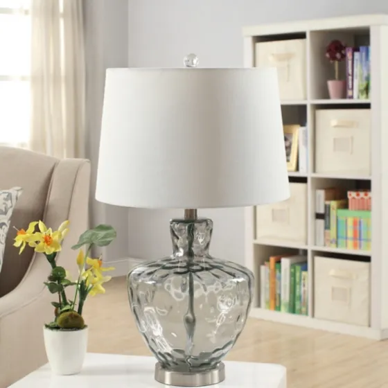 Textured Glass And Metal Jug Table Lamp-Kirkland's Home Sale