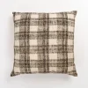 Textured Gray And White Plaid Pillow-Kirkland's Home Shop