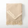 Textured Indi Throw With Tassels-Kirkland's Home Discount