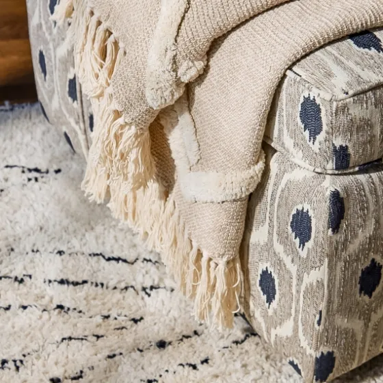 Textured Indi Throw With Tassels-Kirkland's Home Discount