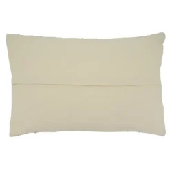 Textured Ivory Fringe Lumbar Throw Pillow-Kirkland's Home New