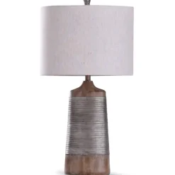 Textured Silver Table Lamp-Kirkland's Home Clearance