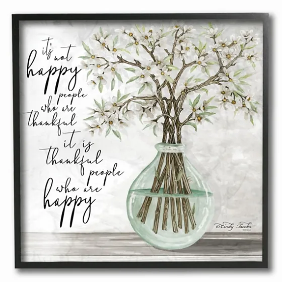 Thankful People Who Are Happy Framed Art Print-Kirkland's Home Fashion