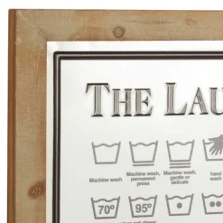 The Laundry Guide Embossed Framed Wall Plaque-Kirkland's Home Best