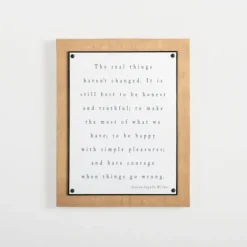 The Real Things Wall Plaque-Kirkland's Home Online