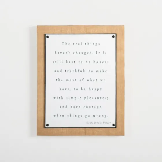 The Real Things Wall Plaque-Kirkland's Home Online
