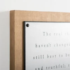 The Real Things Wall Plaque-Kirkland's Home Online