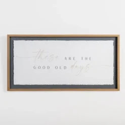 These Are The Good Old Days Framed Wall Plaque-Kirkland's Home Best Sale