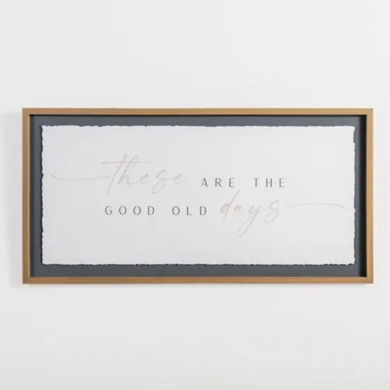 These Are The Good Old Days Framed Wall Plaque-Kirkland's Home Best Sale