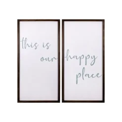 This Is Our Happy Place Wall Plaques, Set Of 2-Kirkland's Home Best Sale