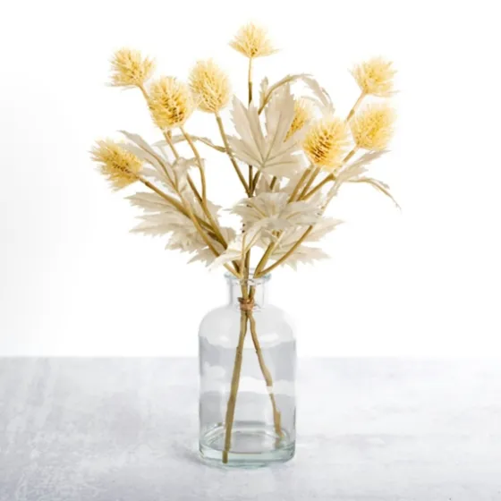 Thistle Arrangement In Glass Vase-Kirkland's Home Cheap