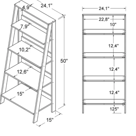 4-Tier Ladder Bookshelf-Kirkland's Home Cheap