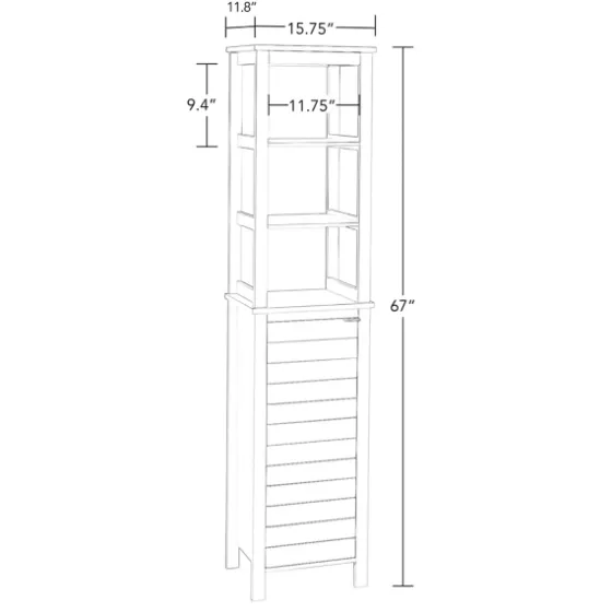 3-Tier Linen Cabinet-Kirkland's Home Flash Sale