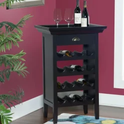 4-Tier Wood Wine Rack-Kirkland's Home Fashion