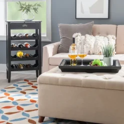 4-Tier Wood Wine Rack-Kirkland's Home Fashion