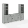 Tillie Gray Modular 3-Pc. Entertainment Set-Kirkland's Home Fashion