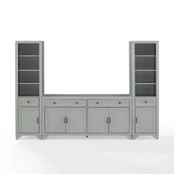 Tillie Gray Modular 3-Pc. Entertainment Set-Kirkland's Home Fashion